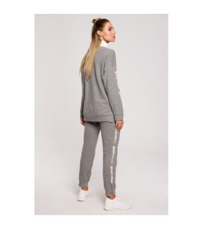 M620 Bluza z logo GOOD VIBES - szara