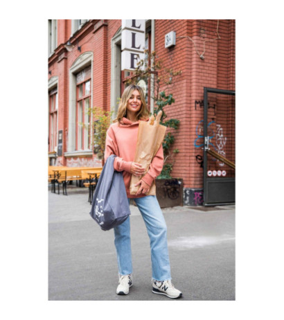 B198 Bluza z kapturem kangurek UNISEX - ceglasta