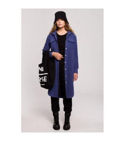 B204 Kurtka koszulowa z kieszeniami - indygo