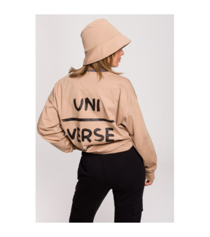 B212 Longsleeve UNISEX z nadrukiem - orzechowy