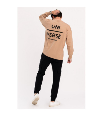 B212 Longsleeve UNISEX z nadrukiem - orzechowy