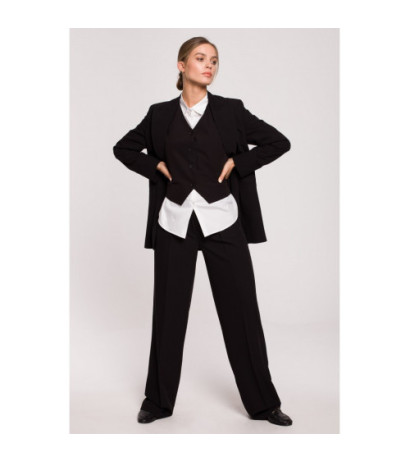 S281 Żakiet dwurzędowy - czarny