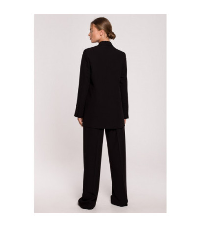 S281 Żakiet dwurzędowy - czarny