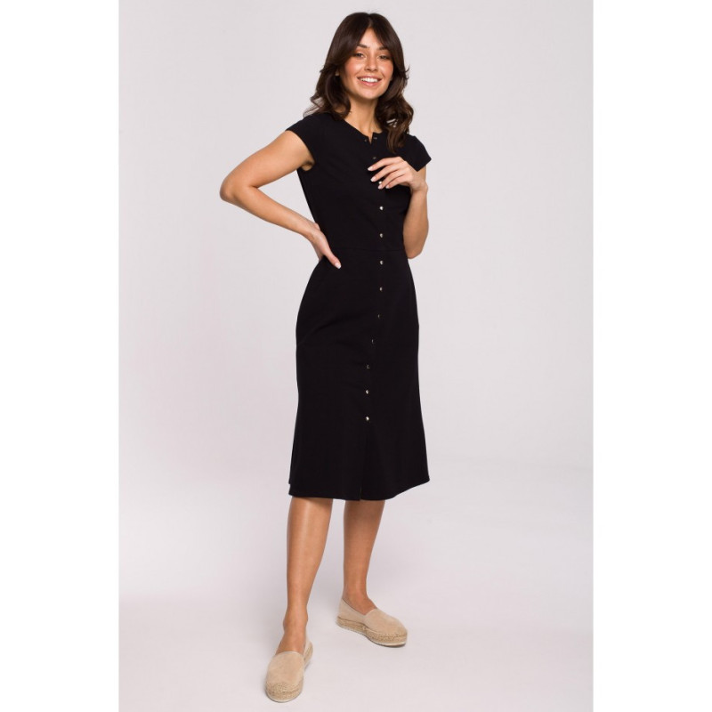 B217 Sukienka o fasonie litery A - czarna