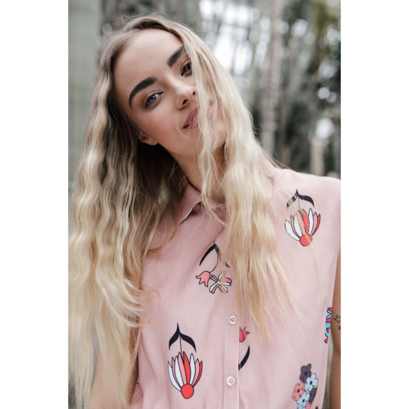 B229 Kombinezon z wiskozy z nadrukiem - model 1