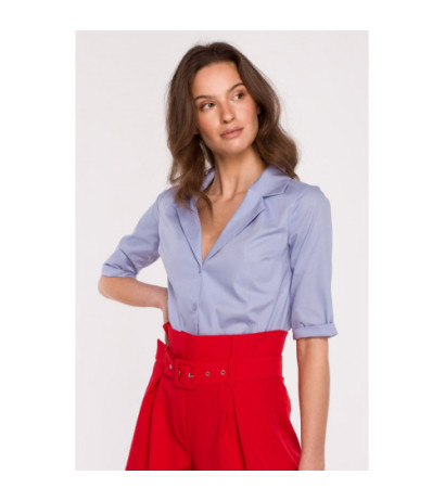 K125 Koszula z kołnierzem - niebieska