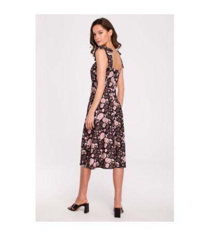 K134 Sukienka z wiązanymi ramiączkami - model 3