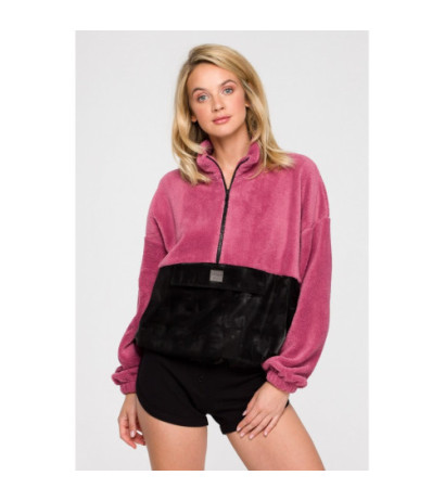 LA114 Pluszowa bluza z kieszenią na rzep - model 4