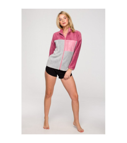 LA115 Pluszowa bluza na zamek - model 2