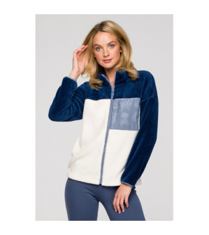 LA115 Pluszowa bluza na zamek - model 4