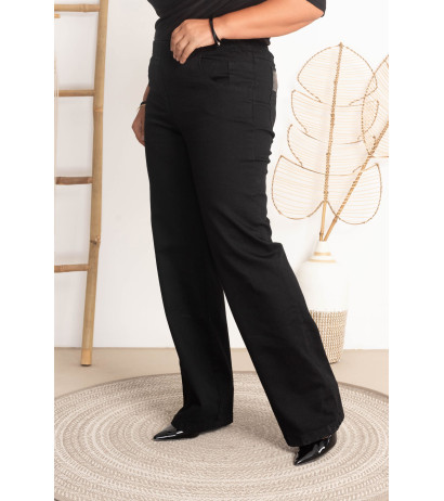 High-waisted flared jeans JEANGA 11 K10 Black