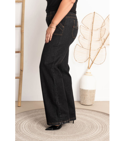 High-waisted flared jeans JEANGA 11 Grafit