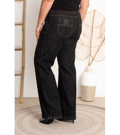 High-waisted flared jeans JEANGA 11 Grafit