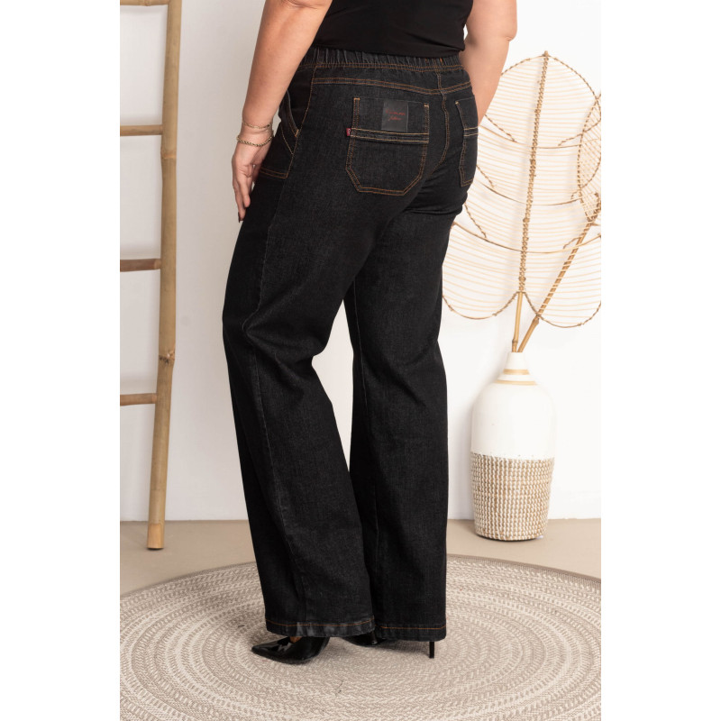 High-waisted flared jeans JEANGA 11 Grafit