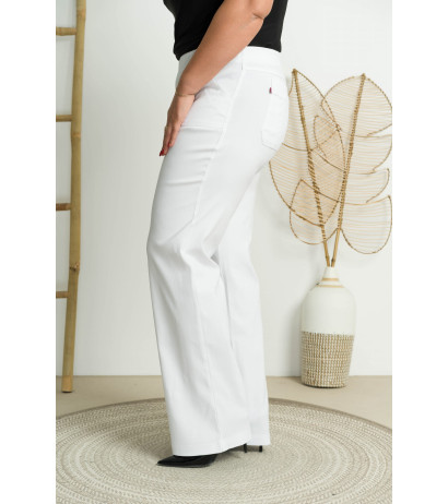 High-waisted flared jeans MIXA 11 White