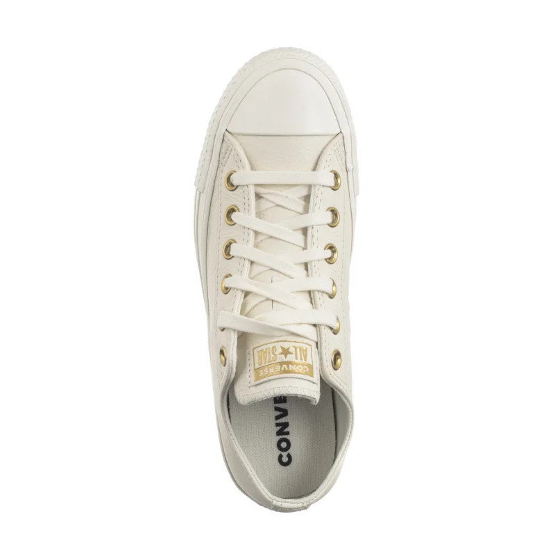 Converse CTAS Ox Egret/Egret/Gold A13814C (CO744-a) shoes