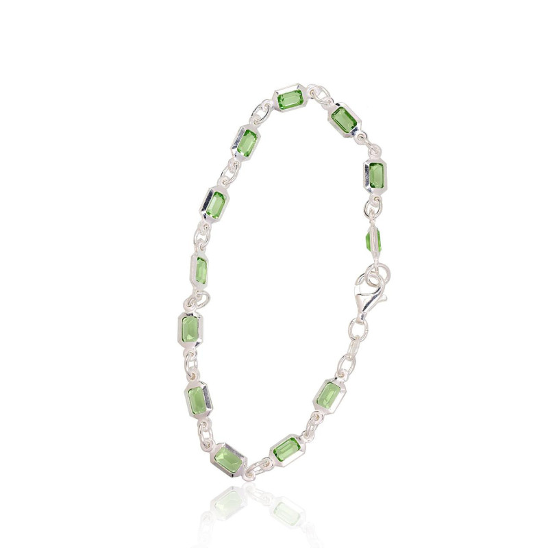 Silver bracelet 2600428_CZ-LG, Silver 925°, Zirkons