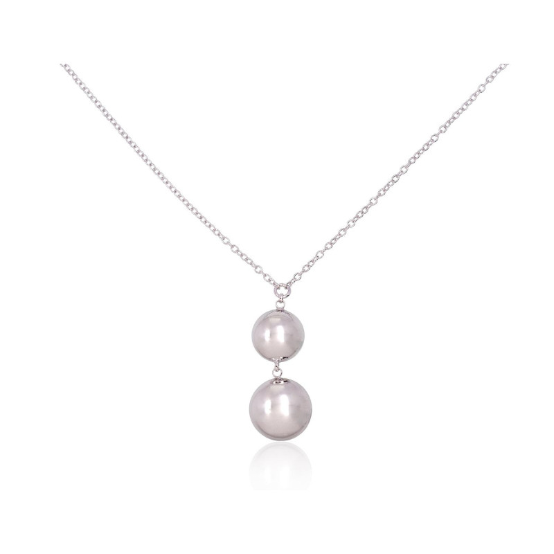 Silver necklace 2500143(PRh-Gr), Silver 925°, Rhodium (Plating)