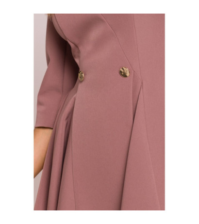 M848 Sukienka mini z klinami - mokka