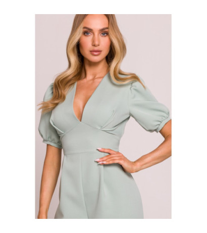 M852 Kombinezon z głębokim dekoltem - miętowy