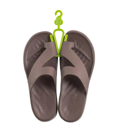 Crocs Getaway Platform Toe Loop Truffle 210834-0LF (CR375-a) flip flops