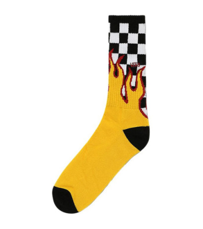 Vans Flame Check Crew Black/White A4TQHZIA1 (VA384-a) socks