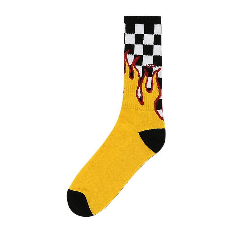Vans Flame Check Crew Black/White A4TQHZIA1 (VA384-a) socks