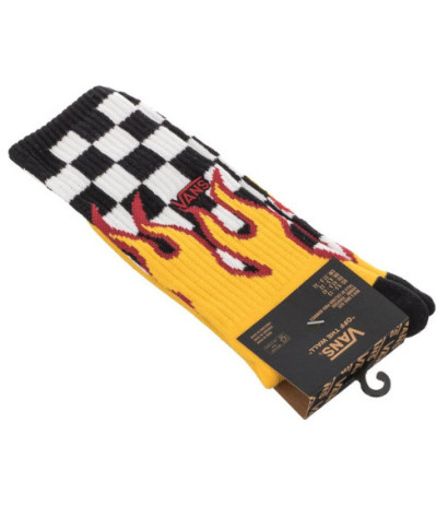 Vans Flame Check Crew Black/White A4TQHZIA1 (VA384-a) socks