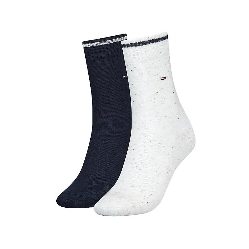 Tommy Hilfiger Th Women Sock 2P Neppy Gif White 701220710 001 039 (TH663-a) socks