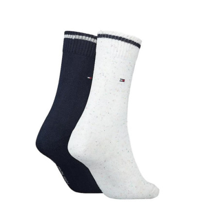 Tommy Hilfiger Th Women Sock 2P Neppy Gif White 701220710 001 039 (TH663-a) socks