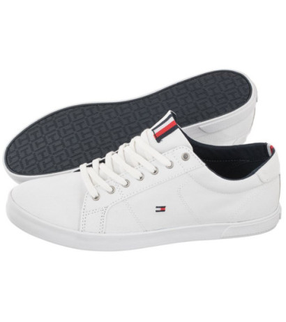 Tommy Hilfiger Iconic Long Lace Sneaker FM0FM01536-0K4 Triple White (TH112-d) Sneakers