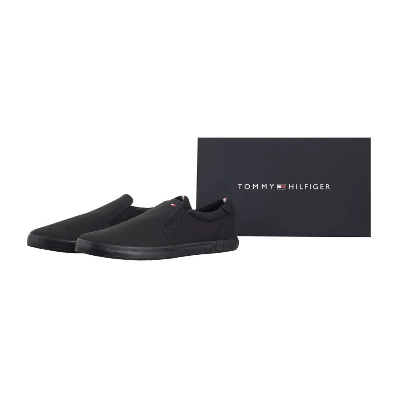 Tommy Hilfiger Iconic Slip On Sneaker FM0FM00597-0GK Triple Black (TH225-c) Sneakers