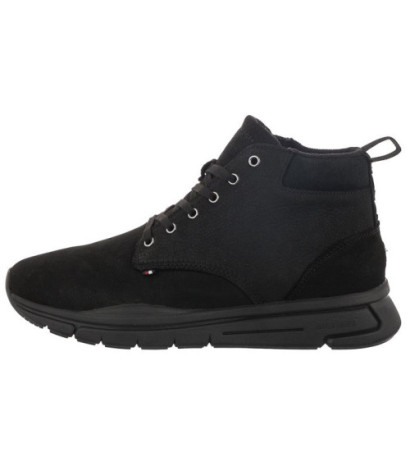 Tommy Hilfiger Warm Hilfiger Lth Hybrid Boot Black FM0FM04412 BDS (TH665-a) sports shoes