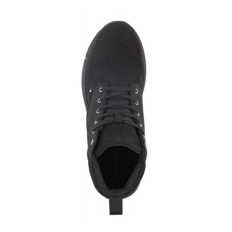 Tommy Hilfiger Warm Hilfiger Lth Hybrid Boot Black FM0FM04412 BDS (TH665-a) sports shoes