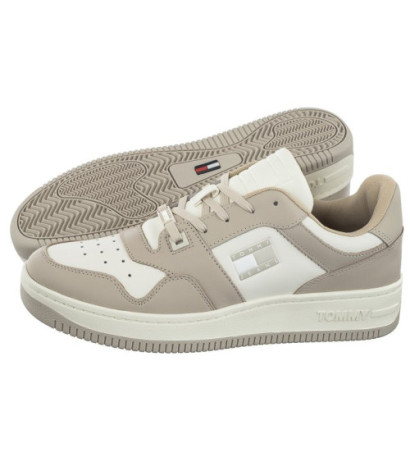 Tommy Hilfiger Tommy Jeans Basket Leather Classic Beige EM0EM01165 ACI (TH762-a) sports shoes