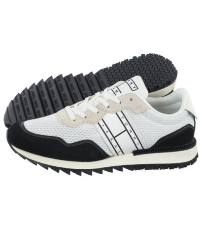 Tommy Hilfiger Tommy Jeans Runner Mix Material Black EM0EM01167 BDS (TH772-a) sports shoes