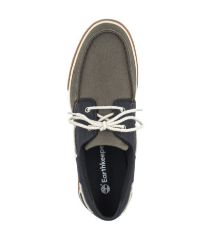 Timberland Union Wharf 2.0 Ek+Boat Shoe Dark Green Canvas 0A2CBR A58 (TI113-a) shoes