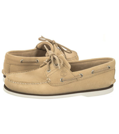 Timberland Classic Boat Boat Shoe Light Beige Suede 0A5QRR DQ9 (TI121-a) shoes