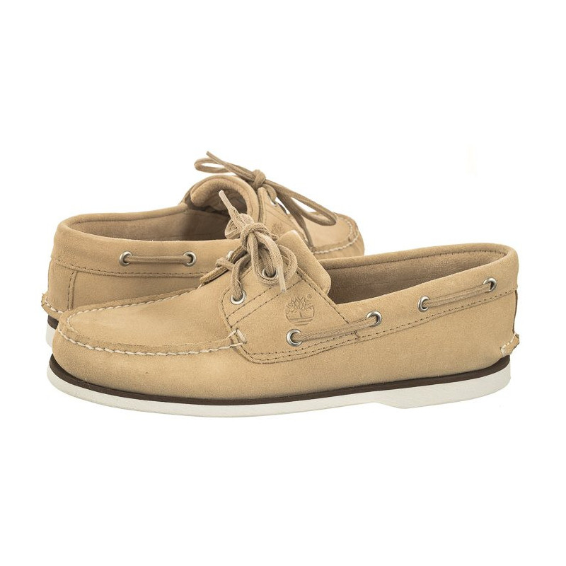 Timberland Classic Boat Boat Shoe Light Beige Suede 0A5QRR DQ9 (TI121-a) shoes