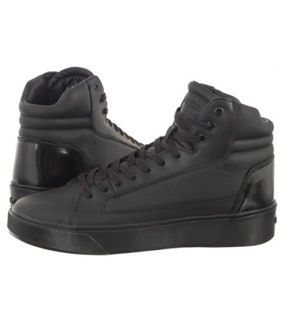 Calvin Klein High Top Lace Up Inv Stitch Triple Black HM0HM01164 0GJ (CK352-a) sports shoes