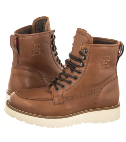 Tommy Hilfiger TH American Warm Leather Boot Winter Cognac FM0FM04668 GVI (TH883-a) boots