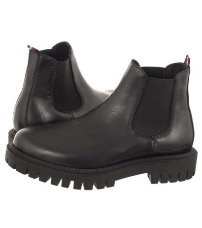 Tommy Hilfiger Premium Casual Chunky Lth Chels Black FM0FM04755 BDS (TH886-a) shoes