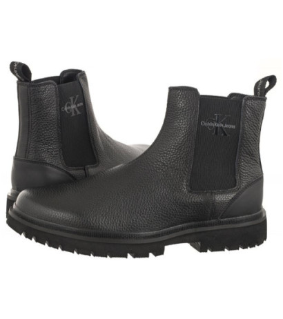 Calvin Klein Eva Mid Chelsea Boot Lth Triple Black YM0YM00750 0GT (CK381-a) shoes