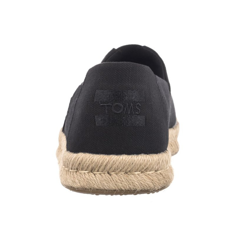 Toms Alp Rope 2.0 Black Recycled Cotton Slubby Woven 10019875 (TS38-b) Sneakers