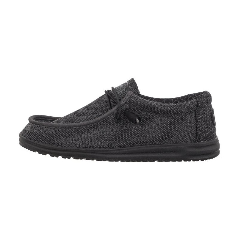 Hey Dude Wally Sox Micro Total Black 40019-0XJ (HY4-g) shoes