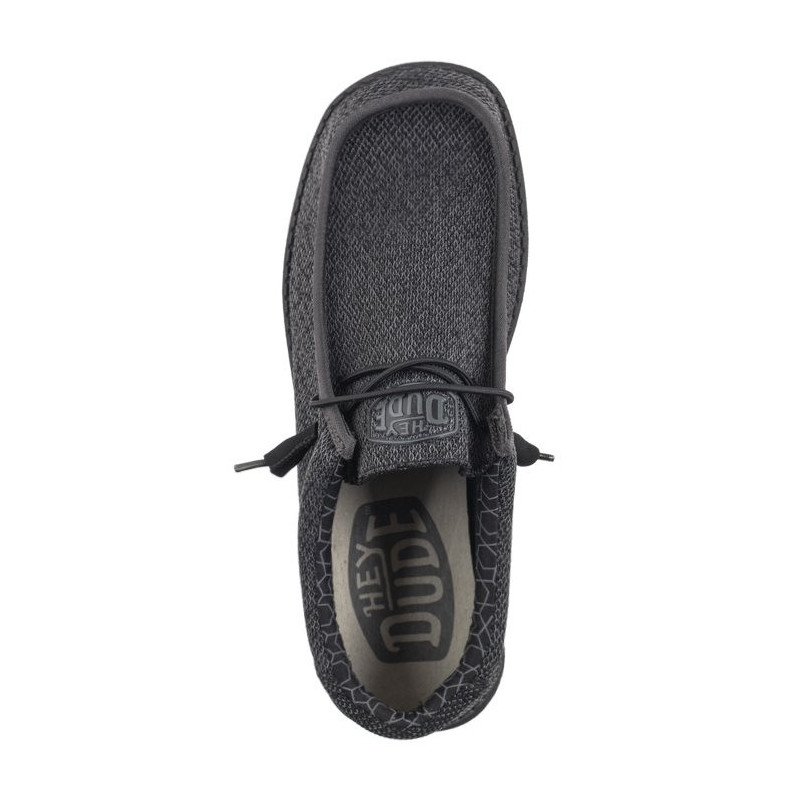 Hey Dude Wally Sox Micro Total Black 40019-0XJ (HY4-g) shoes