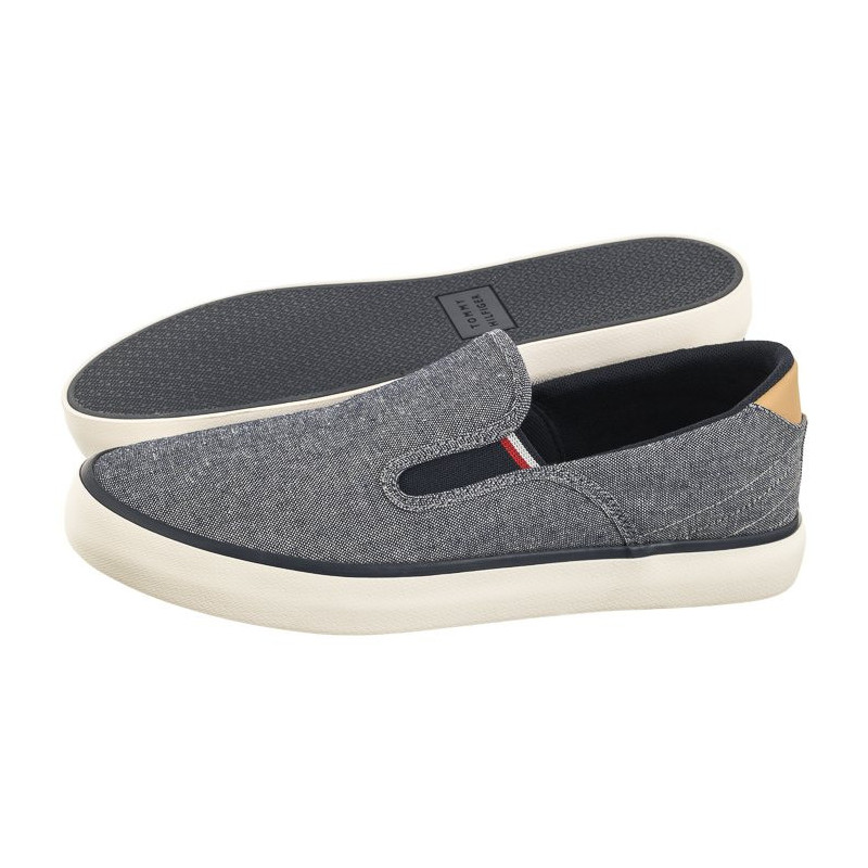 Tommy Hilfiger TH Hi Vulc Low Slipon Chambray Desert Sky FM0FM04947 DW5 (TH1030-a) Sneakers