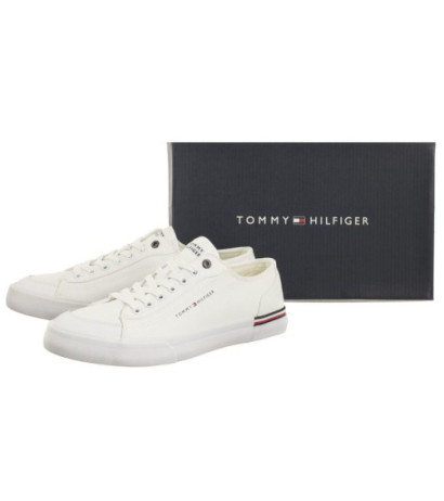Tommy Hilfiger Corporate Vulc Canvas White FM0FM04954 YBS (TH1028-b) Sneakers