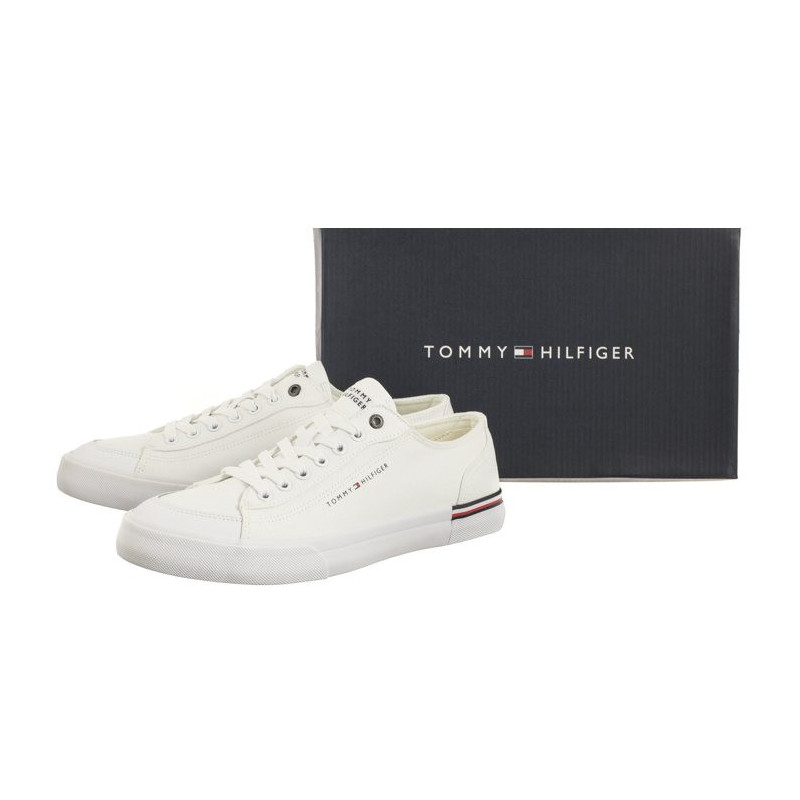 Tommy Hilfiger Corporate Vulc Canvas White FM0FM04954 YBS (TH1028-b) Sneakers