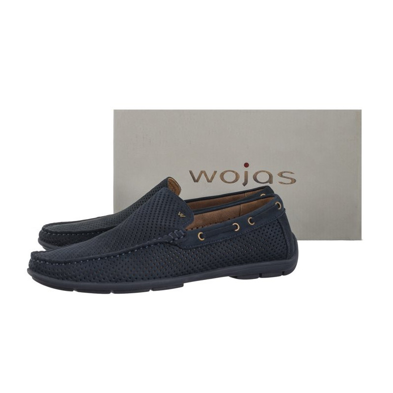 Wojas Granatowe Perforowane 10103-26 (WO181-b) shoes